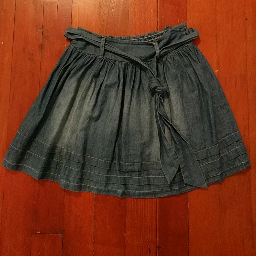 Light denim skirt